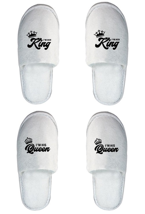Unisex Hausschuhe King / Queen