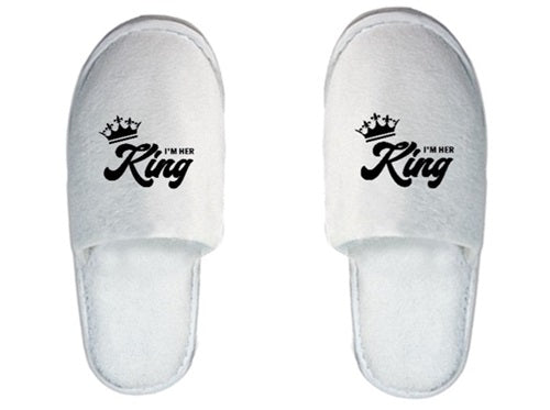 Unisex Hausschuhe King / Queen