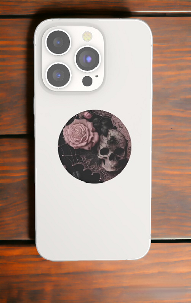 Skull mit Rose