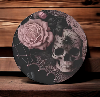 Skull mit Rose